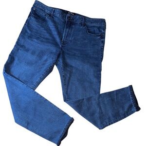 🔥 Express Men’s Medium Dark Blue Skinny Fit Jeans Size 36 X 30 🔥